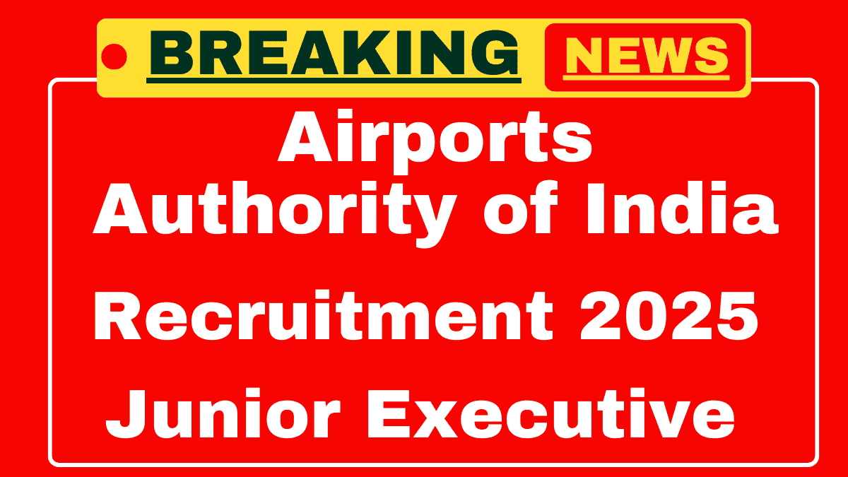 AAI Junior Executive Recruitment 2025