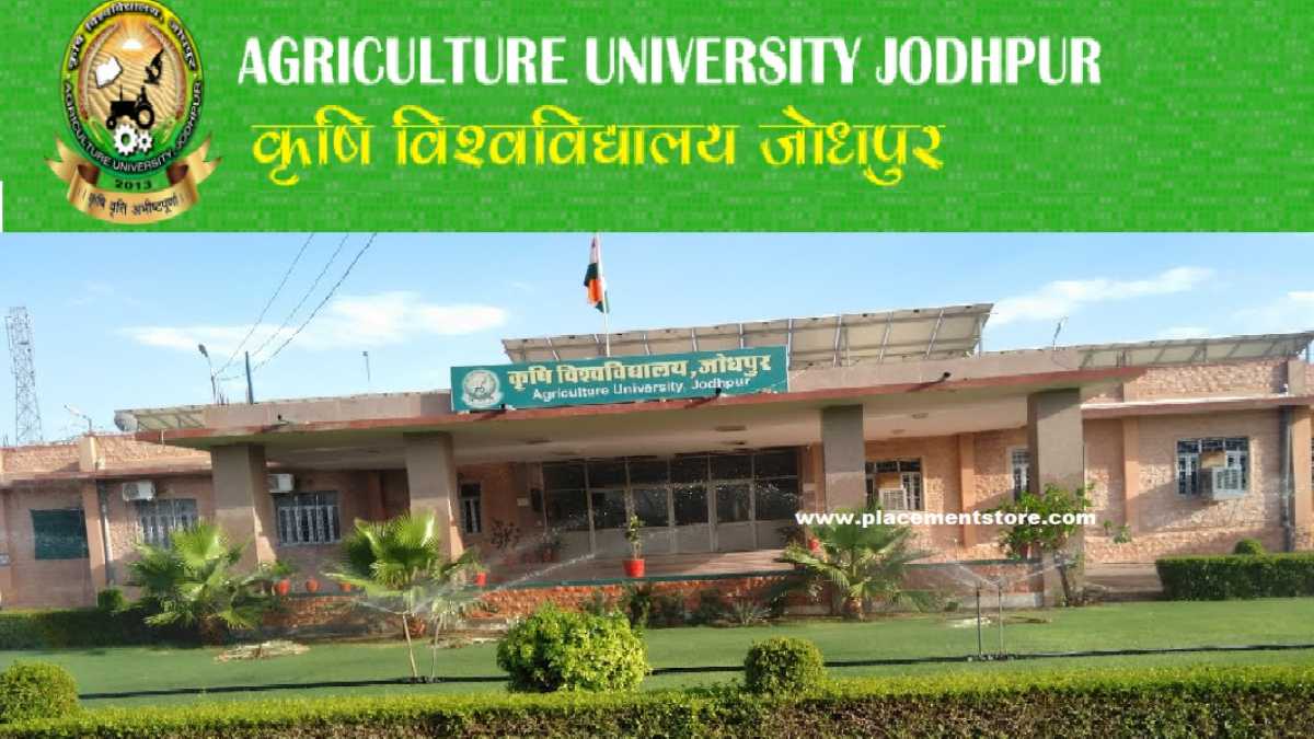 Agriculture University Jodhpur Recruitment 2022 » Non Teaching Post