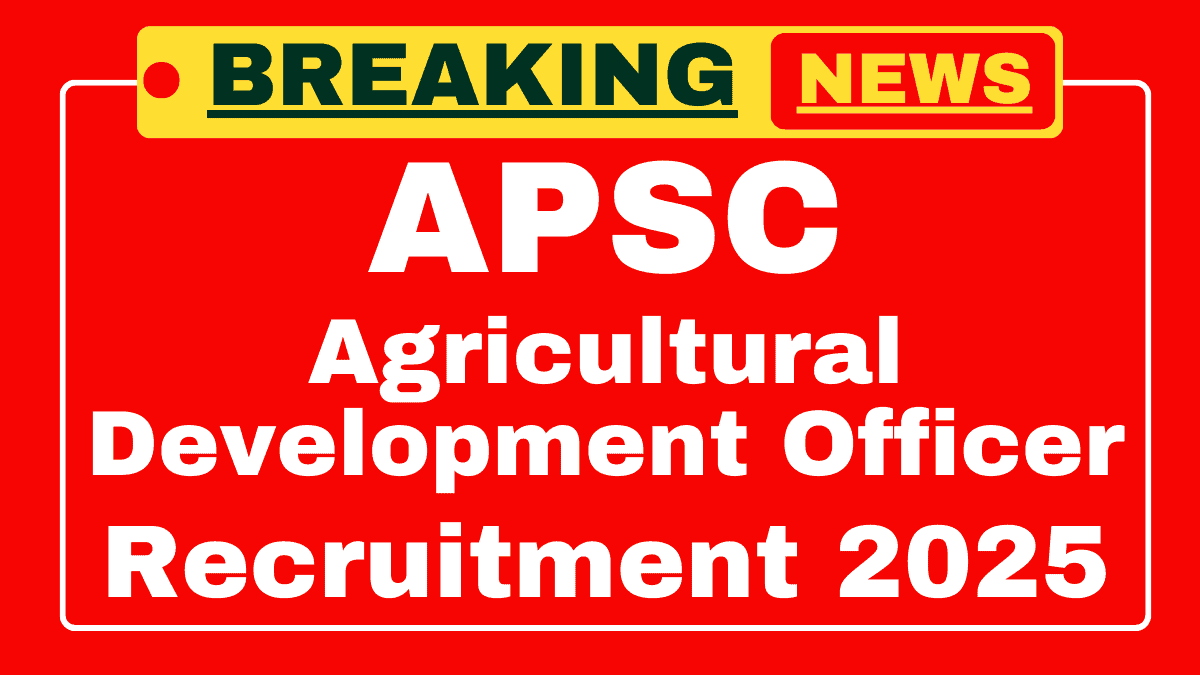 Assam PSC ADO Recruitment 2025