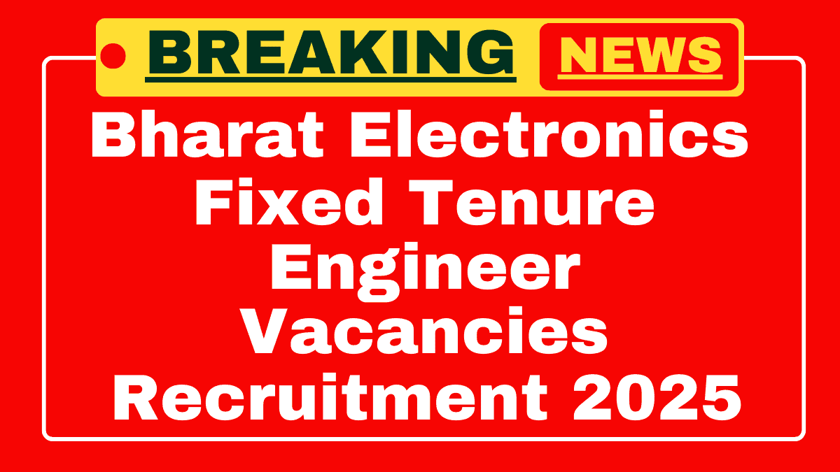 Bharat Electronics Recruitment 2025