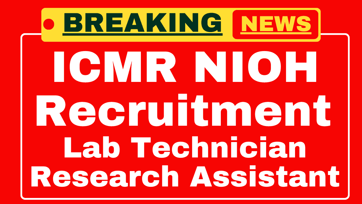 ICMR NIOH Recruitment 2025