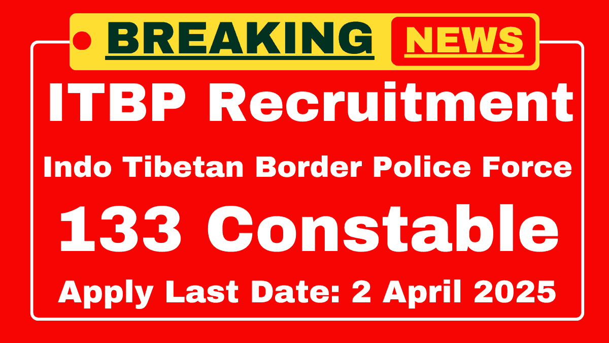 ITBP Constable Recruitment 2025