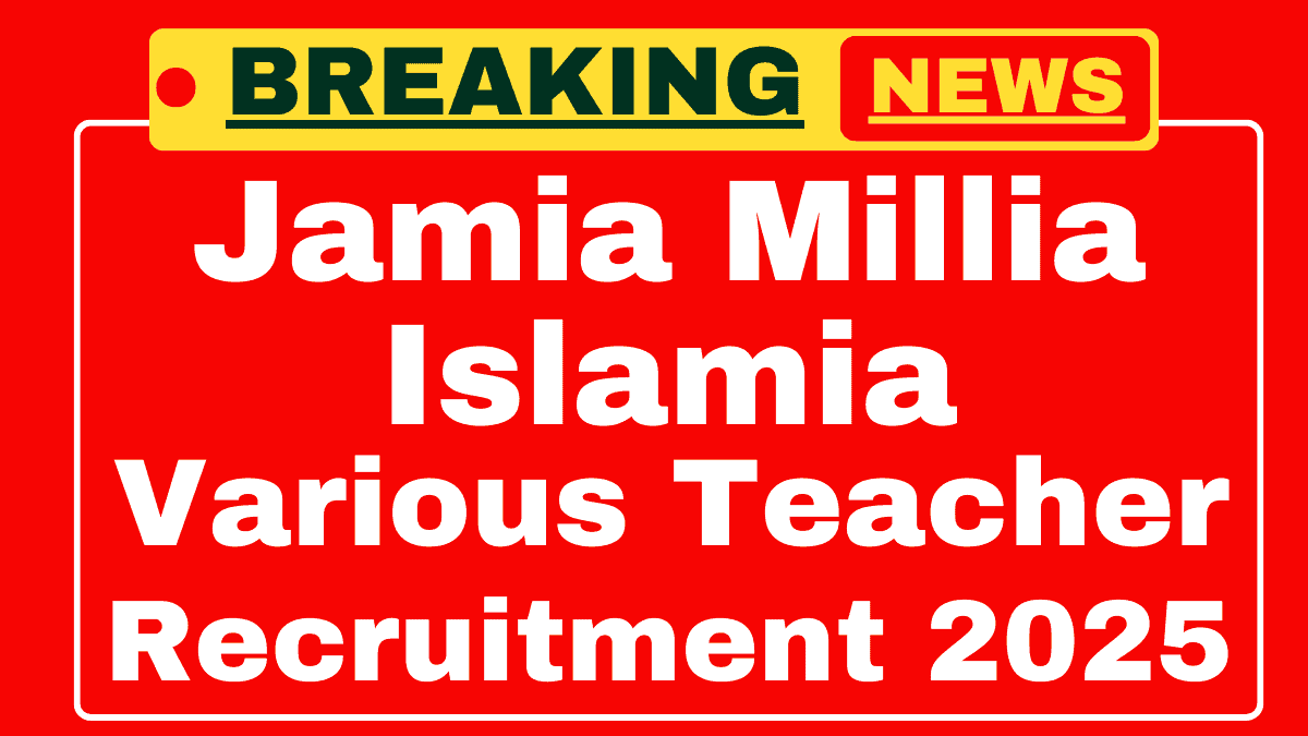 JMI Teaching Recruitment 2025