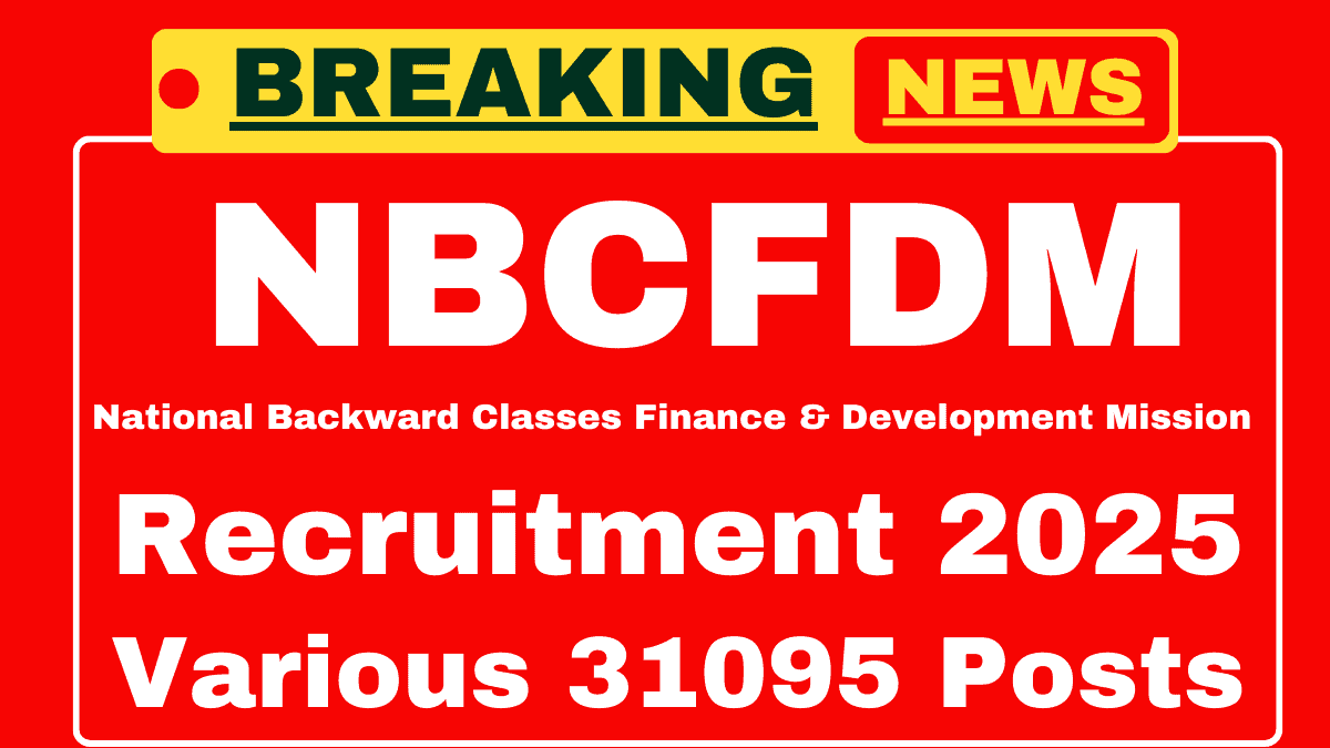 NBCFDM Recruitment 2025