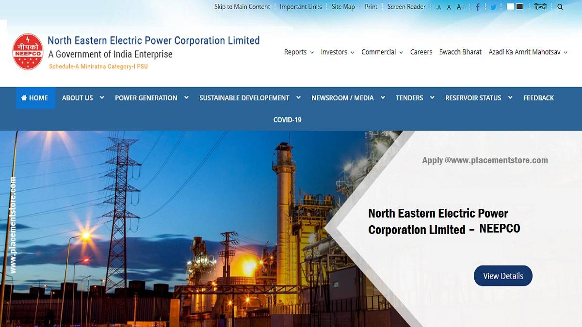 NEEPCO- North Eastern Electric Power Corporation Limited