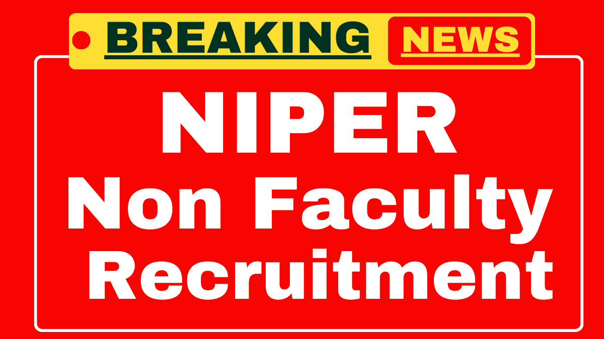 NIPER Ahmedabad Recruitment 2025