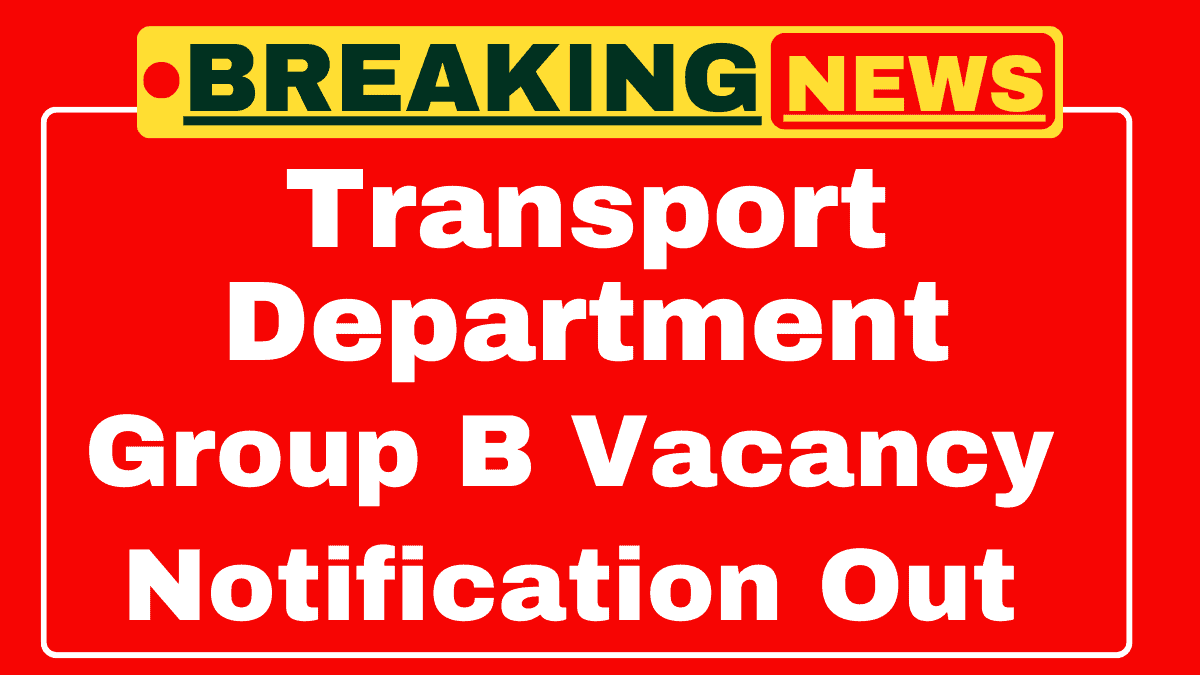 Puducherry Transport Department Recruitment 2025