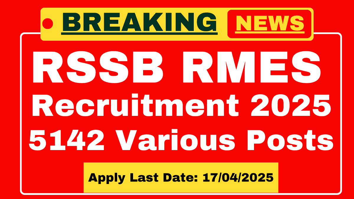 RSSB RMES Recruitment 2025