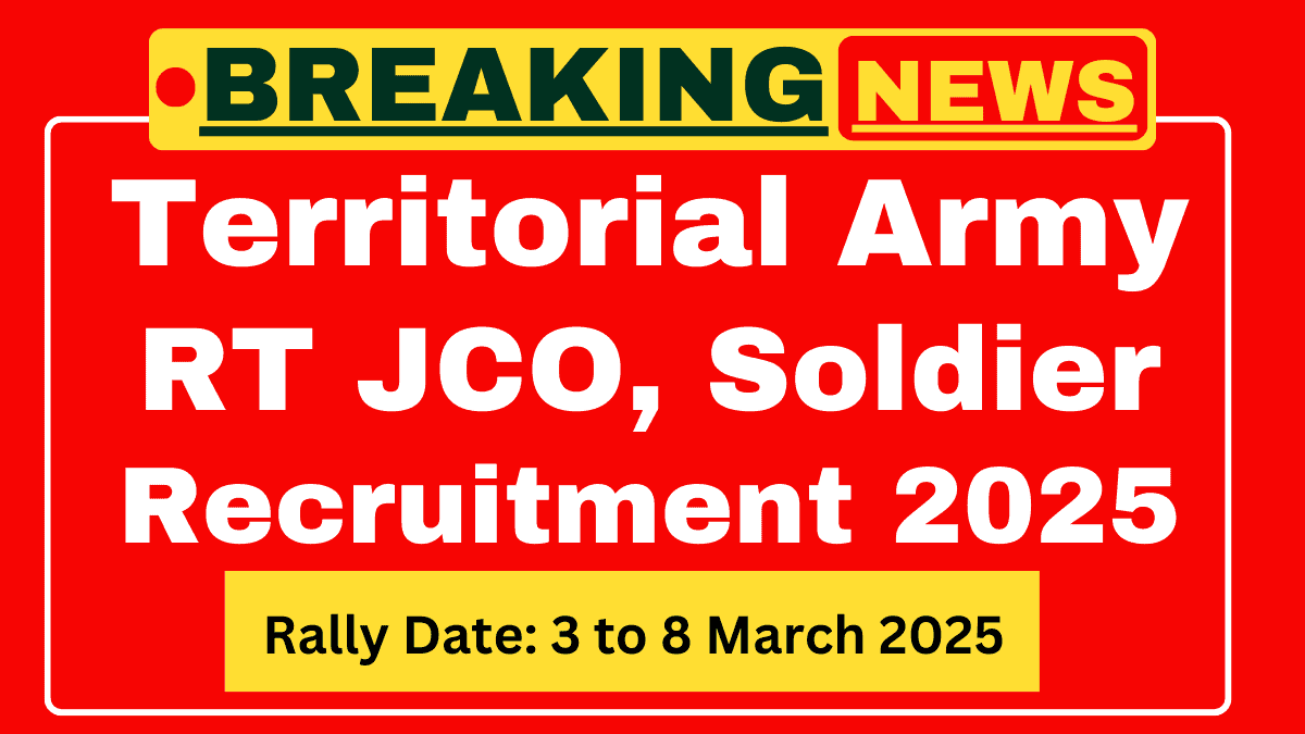 Territorial Army Recruitment 2025