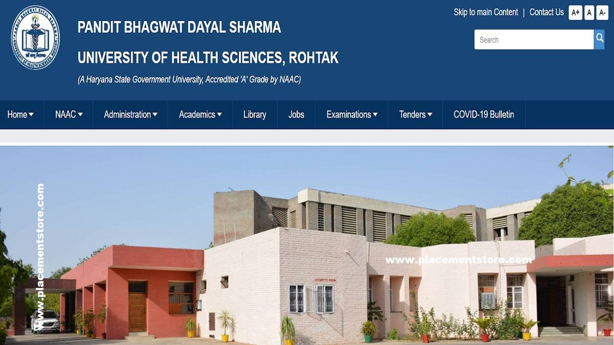 UHSR Rohtak-Pt. B.D Sharma University of Health Sciences